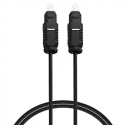 OcioDual Cable de Audio Fibra Óptica Digital Toslink 2m Negro
