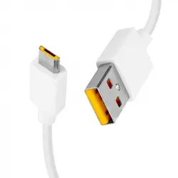 Realme Cable Original de Carga y Sincronización USB a Micro-USB 2a 1m Blanco