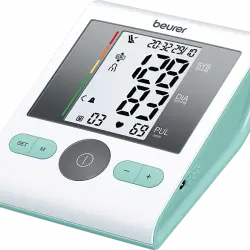 Tensiómetro - Beurer SR-BM2, Digital, De brazo con adaptador, Gran pantalla, Función de alarma