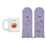 UO Kit Calcetines Eres Magia talla 36-41 + Taza Horóscopo Cáncer