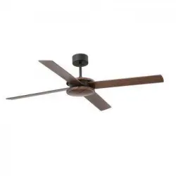 Ventilador De Techo Faro Polea 132cm Marron 4 Palas