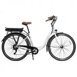 Youin Los Angeles Bicicleta de Paseo Eléctrica 26" Blanca