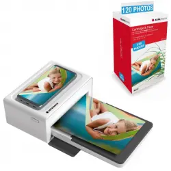 Agfa Photo Realipix Moments Impresora Bluetooth Blanca + Cartuchos + 120 Papeles