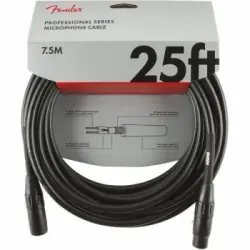Fender Pro 7,6m Micrófono Cable Negro