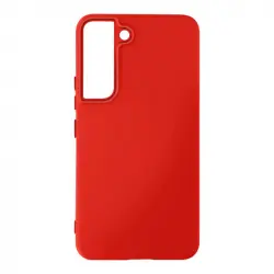 Funda Carcasa Samsung Galaxy S22 Silicona Flexible Acabado Tacto Suave Rojo