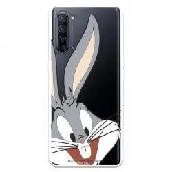 Funda Para Oppo Find X2 Neo Oficial De Warner Bros Bugs Bunny Silueta Transparente - Looney Tunes