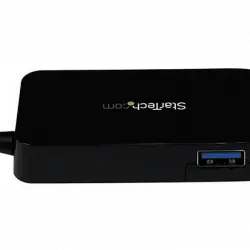 Hub - StarTech.com ST4300MINU3B USB 3.0 para Portátil de 4 Puertos