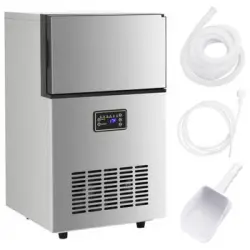 Máquina De Hacer Cubitos De Hielo 420 W Plateada 45 Kg/24 H Vidaxl
