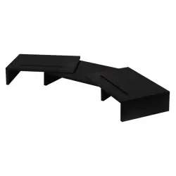 Ml-Design Soporte para Monitor Doble 110x27x10,5cm Negro