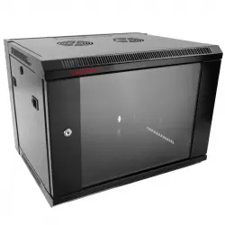 RackMatic SOHORack DIY Armario Rack Mural 19" 9U 570x600x520mm Negro