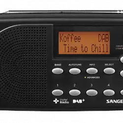 Radio - Sangean DPR-65, Digital DAB+, FM, RDS, Pantalla LCD, Carga por USB, Negro
