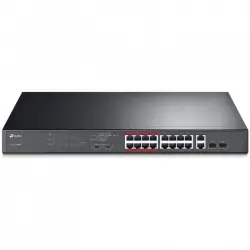 TP-Link TL-SL1218MP Switch 16 Puertos PoE+ + 2 Puertos Gigabit + 2 Puertos SFP Gigabit