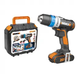 Worx WX178.1 Taladro Atornillador AI Drill + 2 Baterías 20V 2.0Ah + Cargador