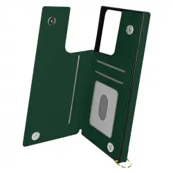 Avizar Funda Tarjetera con Correa Verde para Samsung Galaxy S21 Ultra