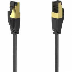 Cable Ethernet - Hama 00200692, RJ-45, 1.5 m, Hasta 40 Gbps, Negro