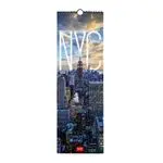 Calendario fotográfico de pared 2024 Legami 16x49 mes visto New York multilingüe