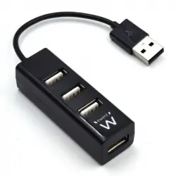 Ewent Mini-Hub 4 Puertos USB 2.0