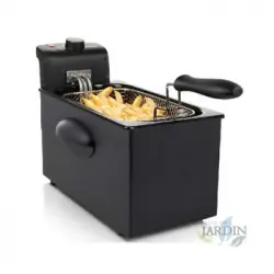 Freidora Inoxidable Tristar Negra 3 Litros. Potencia 2000w. Termostato Regulable.