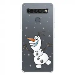 Funda Para Lg K61 Oficial De Disney Olaf Transparente - Frozen
