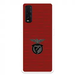 Funda Para Oppo Find X2 Del Escudo Fondo Granate - Licencia Oficial Benfica