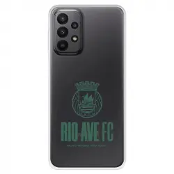Funda Para Samsung Galaxy A23 5g Del Escudo Leather Case Negra - Licencia Oficial Rio Ave Fc