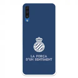 Funda Para Samsung Galaxy A50 Del Rcd Espanyol Escudo Fondo Azul Escudo Fondo Azul - Licencia Oficial Rcd Espanyol