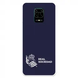 Funda Para Xiaomi Redmi Note 9s Del Real Sociedad De Fútbol Real Fondo Azul Oscuro - Licencia Oficial Real Sociedad De
