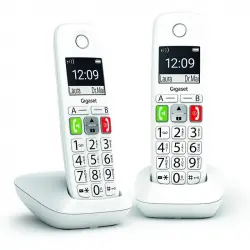 Gigaset E290 Teléfono Inalámbrico Duo Blanco
