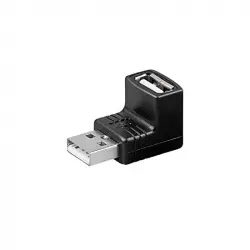 Goobay Adaptador Acodado USB 2.0 Macho/Hembra Negro