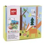 Juego gomets Apli stickers Box Bosque