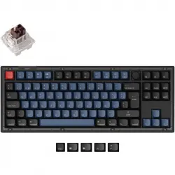 Keychron V3 QMK Teclado Mecánico Fully Assembled Knob Frosted Black K Pro Brown