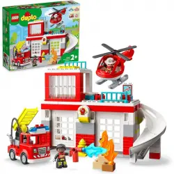 Lego Duplo Parque de Bomberos y Helicóptero