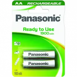 Pilas AA - Panasonic P 6 (1900 MAH) Evolta, recargables, 2 uds