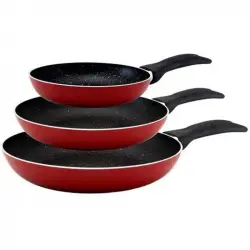 San Ignacio Set 3 Sartenes de Aluminio Prensado 16/20/24cm