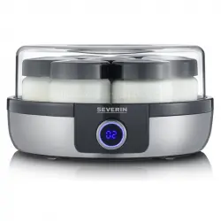 Severin JG 3521 Yogurtera Digital con Programas Automáticos 13W Plata