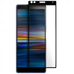Avizar Protector Cristal Templado Negro para Sony Xperia L3