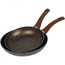 Bergner Europe San Ignacio Root Set 2 Sartenes Aluminio Reciclado 20/24cm Champán