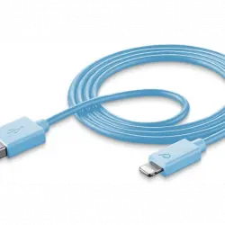 Cable USB - CellularLine USBDATAMFISMARTB, 1m, A Lightning, Azul