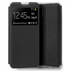 Cool Funda Flip Cover Liso Negro para Samsung Galaxy M22/M32
