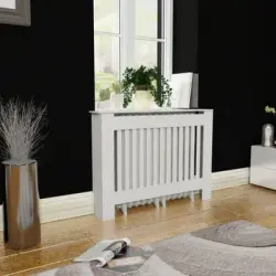 Cubre Radiador Blanco De Material Mdf, 112 Cm