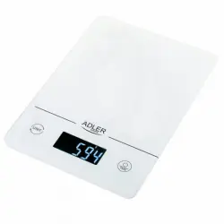 Fabrilamp AD3170 Báscula de Cocina con Pantalla LCD 15Kg Blanco