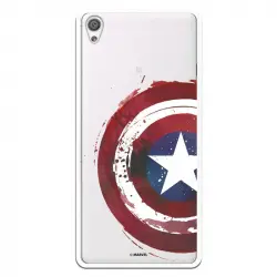Funda Oficial Escudo Capitan America Para Sony Xperia Xa