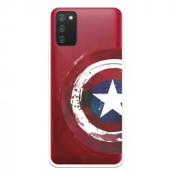 Funda Para Samsung Galaxy A02s Oficial De Marvel Capitán América Escudo Transparente - Marvel