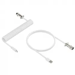 Newskill Coil Cable Cable en Espiral USB-C Blanco
