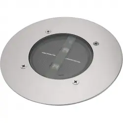 Ranex Foco Solar Redondo para Jardín Plata