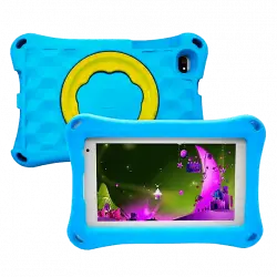 Tablet - DAM K714, Azul, 7 " WSVGA, 2 GB RAM, 32 GB, A133 Octa Core, Android, Infantil