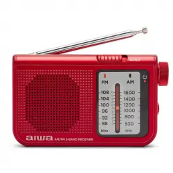 Aiwa RS-55BKRD Radio Analógica Portátil Roja