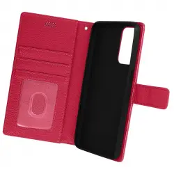 Avizar Funda Tarjetero Soporte de Video con Correa Fucsia para Samsung Galaxy A23 5G/M13/M23