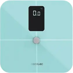 Báscula de baño - Cecotec Surface Precision 10400 Smart Healthy Vision Blue,180 kg, Bluetooth, LCD, Azul
