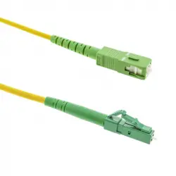 BeMatik Cable de Fibra Óptica LC/APC a SC/APC Monomodo Simplex G657A2 9/125 OS2 10m